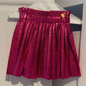 Lola and the Boys Vegan Leather Pleated Mini Skirt